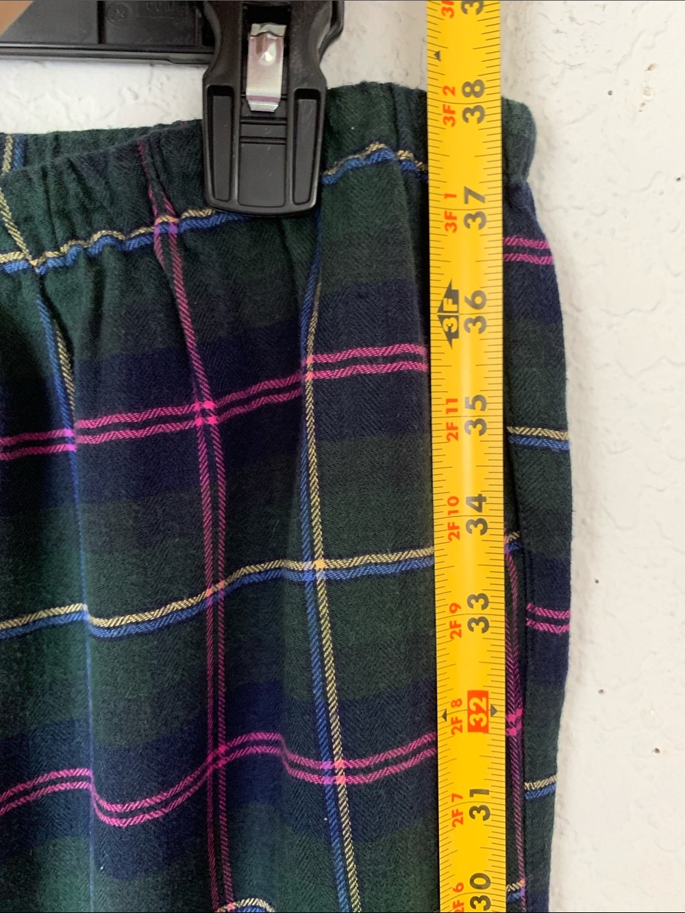 Lauren Ralph Lauren Women Green Plaid Pajama Set with Pink Accents Size S - Picture 12 of 12